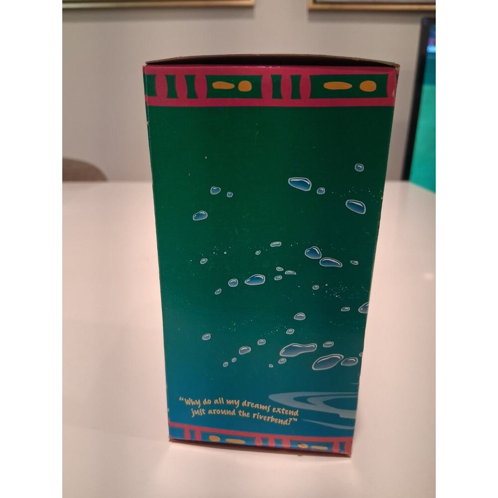 Vintage 1995 Disney Pocahontas Meeko Raccoon Burger King Glass Cup NIB - Picture 2 of 8